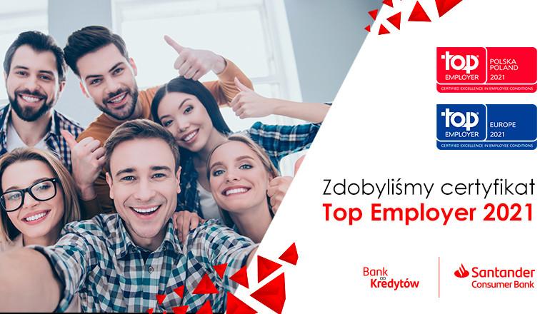 Zdobyliśmy Certyfikat Top Employer 2021